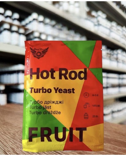 Спиртові турбо дріжджі Hot Rod Fruit на 25 л (60 г) для фруктових браг Nane